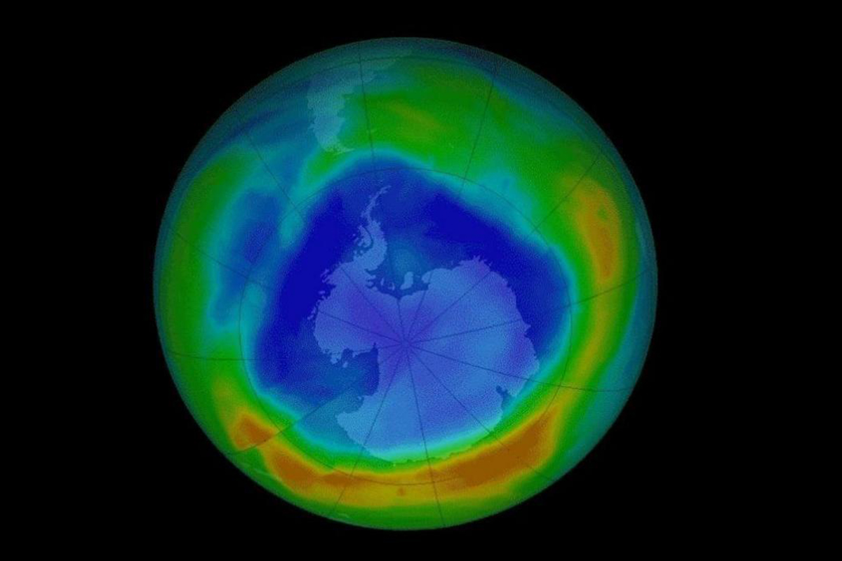 南极洲的臭氧层空洞